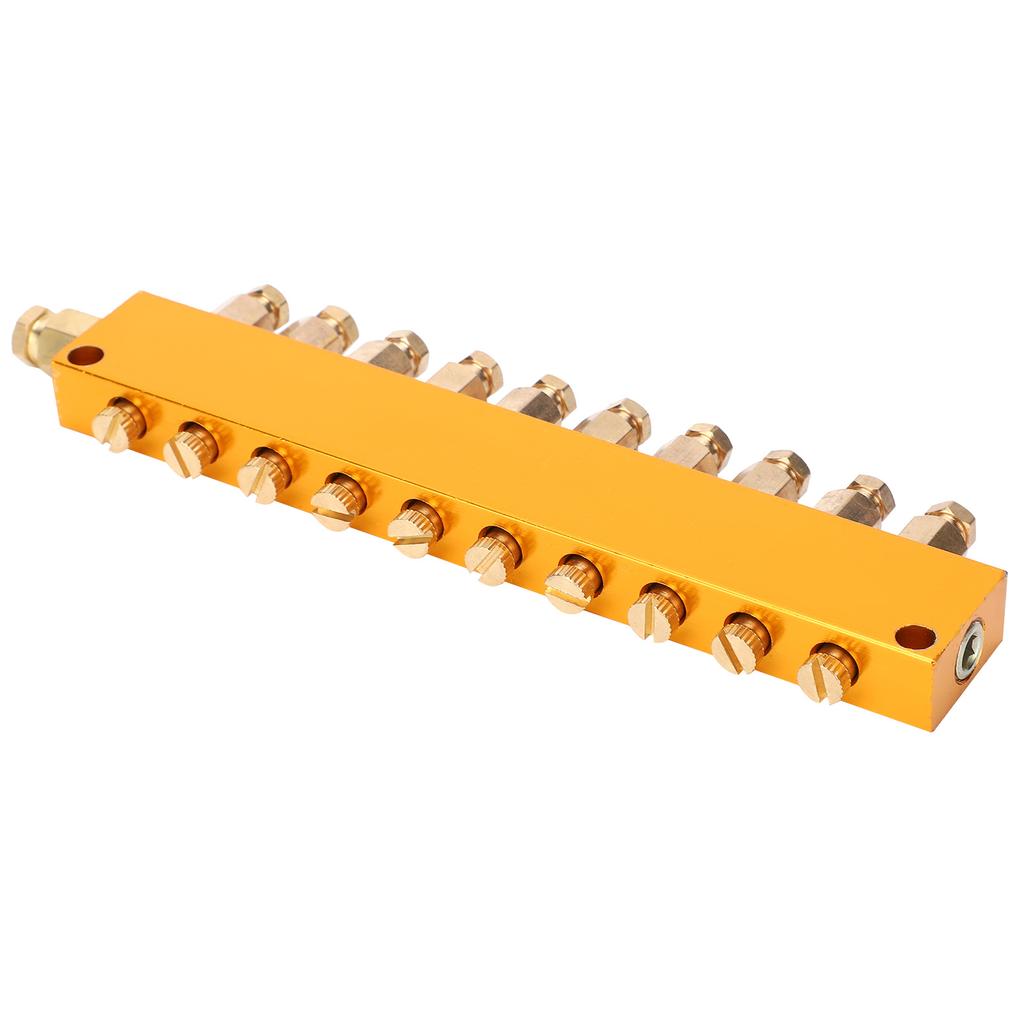 Oil Distributor Adjustable Lube Oil Piston Separator 1 Inlet 10 Outlet Lubrication System