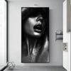 Moderné umenie Black Women Plagát Olejomaľba na plátne Plagáty a obrazy Scandinavian Wall Art Pictures for Home No Frame