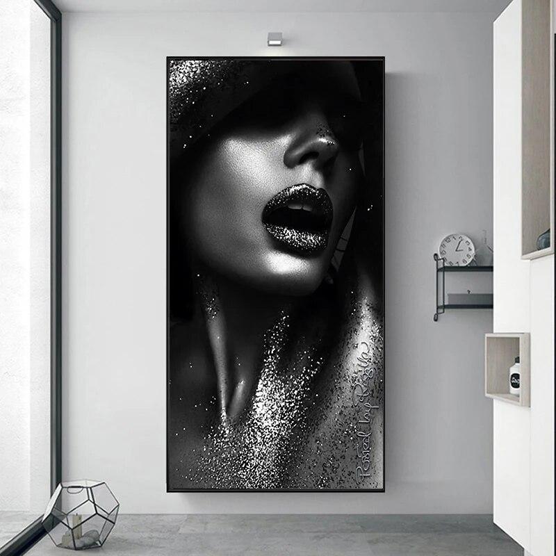 Moderné umenie Black Women Plagát Olejomaľba na plátne Plagáty a obrazy Scandinavian Wall Art Pictures for Home No Frame