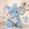 Soothing elephant doll sleeping pillow doll baby elephant bed children birthday gift girl plush doll