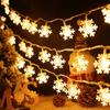 Snowflake Christmas LED Lights String Garland  Christmas Decoration Navidad  Year Decorative Holiday Fairy Light