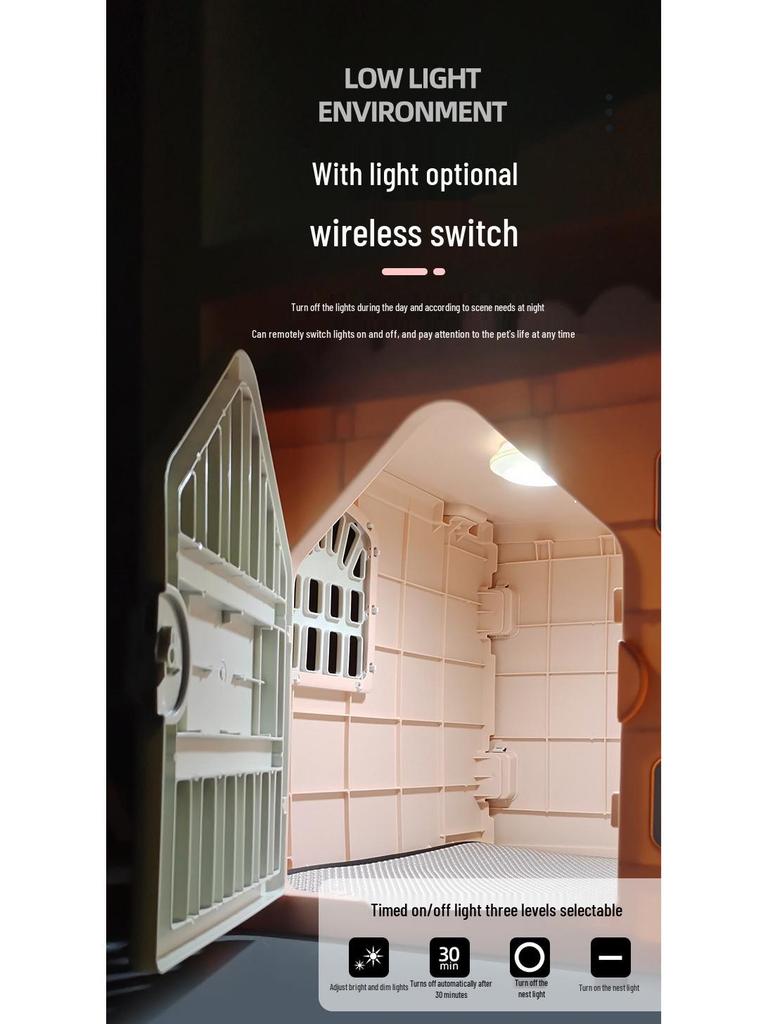 All-Season Cat House: Four-Sided Doors & Windows, Multi-Directional Ventilation, Spacious, Birthing Room, Rainproof, Outdoor Cat Shelter.