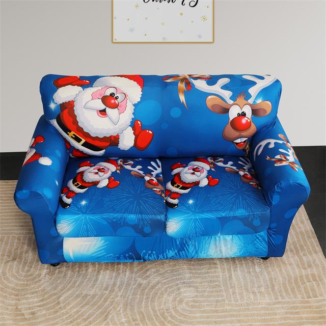 1set Weihnachten Sofa Abdeckung Stretch Sofa Schonbezüge Für Wohnzimmer Weihnachten Sessel Couch Abdeckungen Mit Kissen Abdeckung Couch Bezug