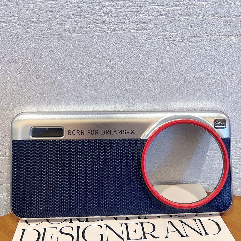 Case For Xiaomi 15 14 13 Ultra Camera Simple Lens Large Hole Leather Texture Cover For Xiaomi 14 13 12S Ultra Shockproof Bumper