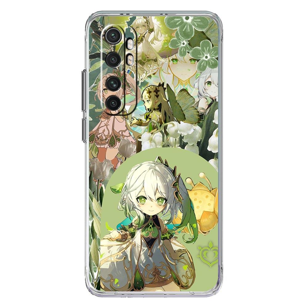 Phone Case For Xiaomi Mi Poco X7 X6 X5 NFC X3 Pro 17 15T 15 14T 14 13T 11 12 13 Lite Clear TPU Cover Genshin Impact Nahida