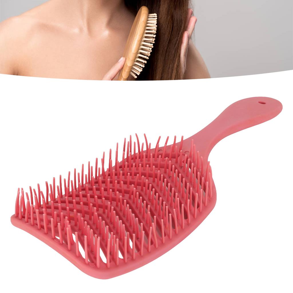 Hollow Hair Brush Detangling Wet Dry Use Fast Blow Drying Curved Hair Styling Comb for Women Men