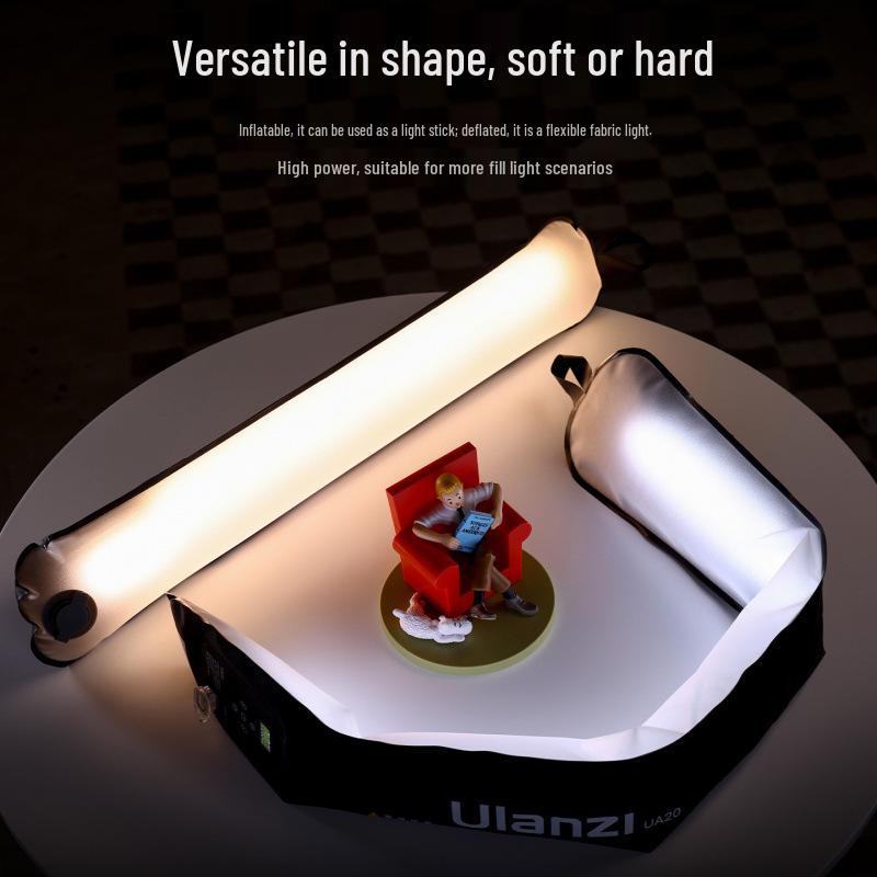 Ulanzi UA12 Aufblasbare Luftkammerleuchte: 12W/20W Tragbarer Handheld-Füllstick