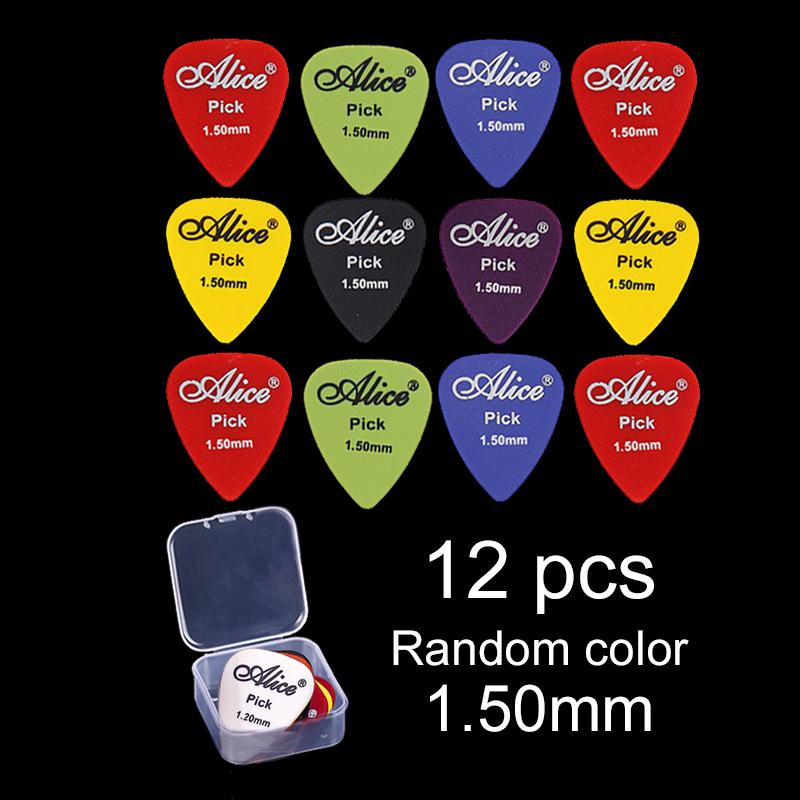 Electric Guitar Pick with Storage Box Acoustic Music Picks Plectrum 0.58/0.71/0.81/0.96/1.20/1.50mm Thickness Guitar Accessories