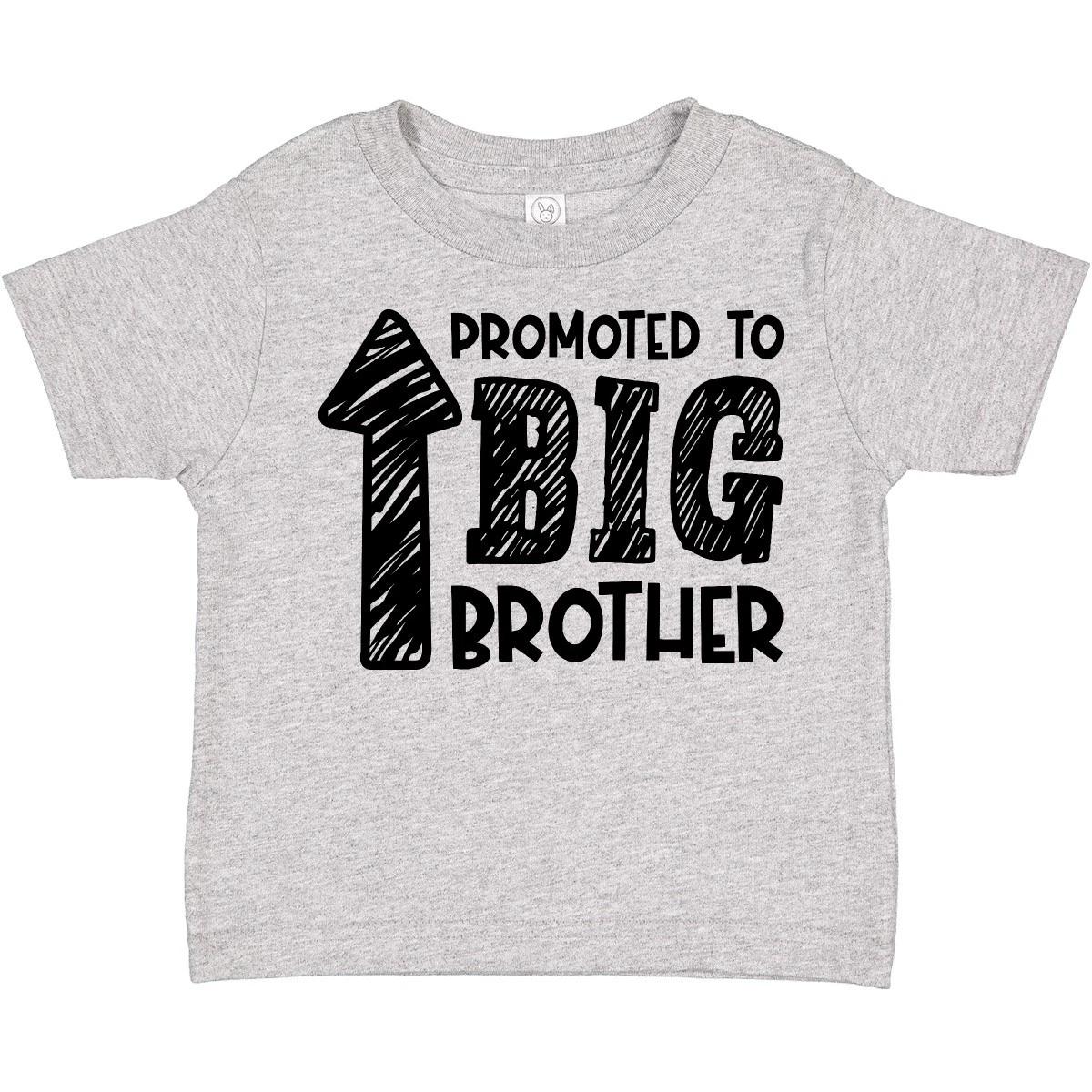 

Inktastic Promoted To Big Brother Toddler kids boys T-Shirt Siblings New Future Sibling 100