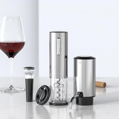 Deschizători de Vin Electric Reîncărcabili Deschizători de Vin cu Tirbușon Automatic Set Tăietor de Folie Dop de Vin Turnător de Vin Cadouri de Crăciun