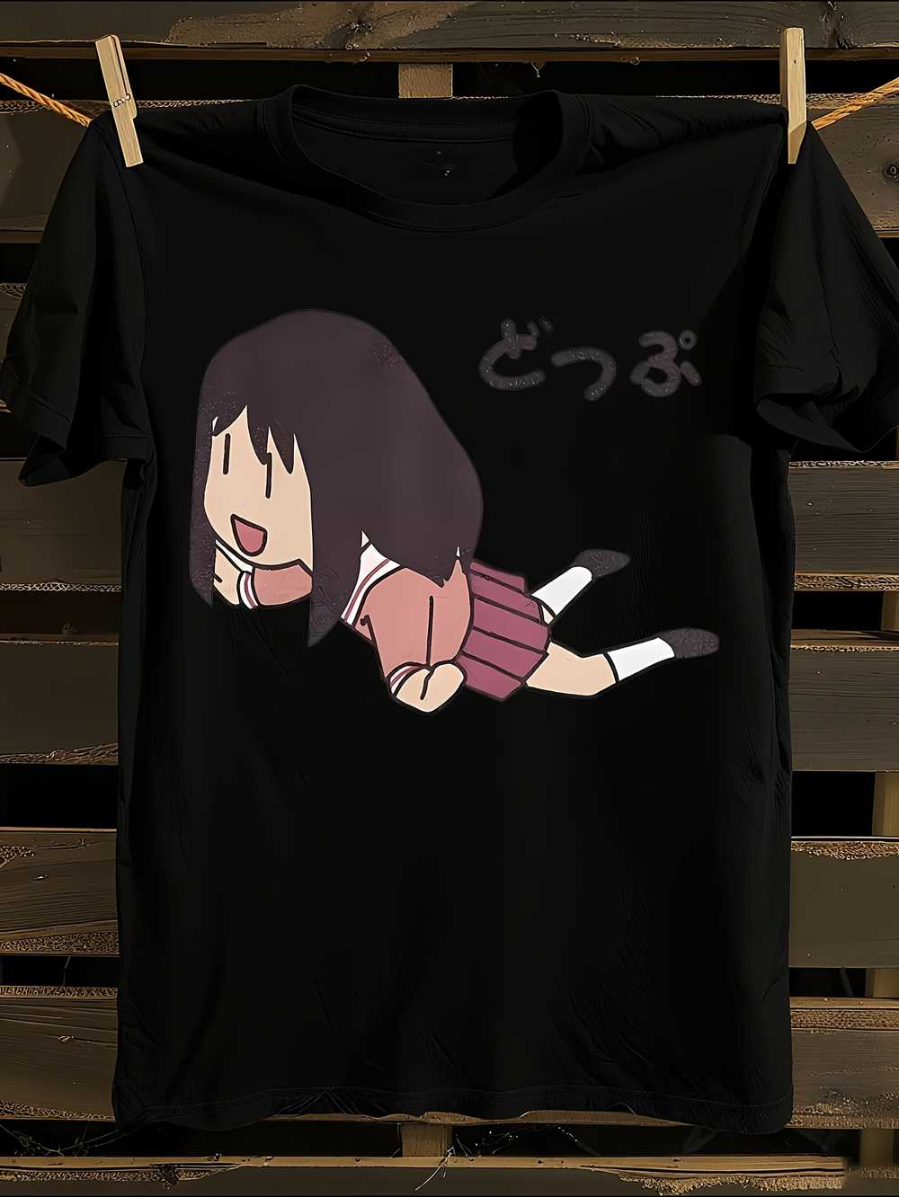 

Azumanga Daioh Anime T-Shirt Mens Tshirt Womens Tshirts with Letters Print Short Sleeves T-Shirt Casual Street Tee Shirt Top XL