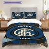 Inter Milan Legacy: Passion Bedding (1 * duvet cover + 2 * pillowcase, without core) Soft and comfortable Bedding set Duvet cover and pillowcase