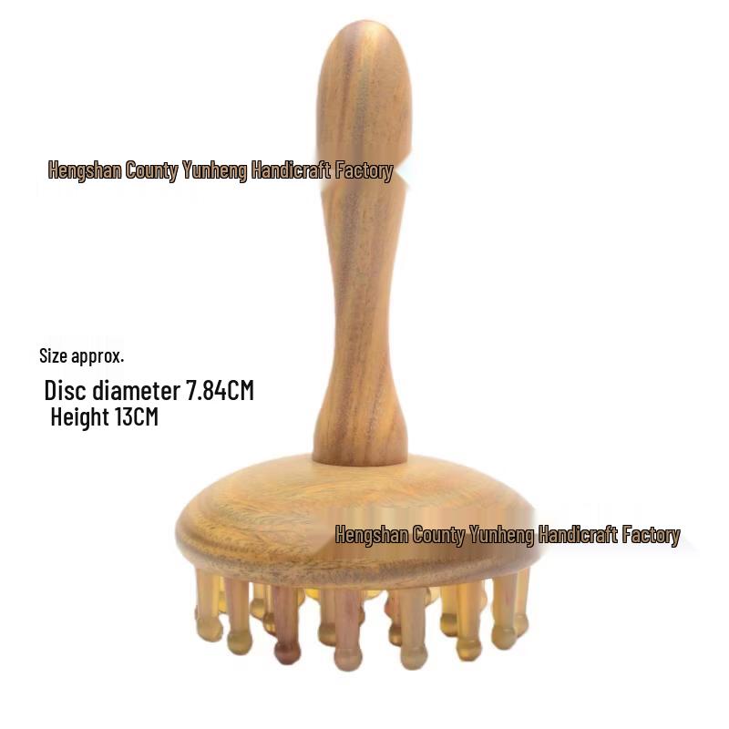 Green Sandalwood Horn Massage Comb