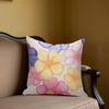 Candy Flower Square Jacquard Pillow Cover for Sofa Office Waist Cushion Cover Home Decorative Pillowcase