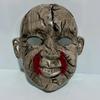 Scary Creepy Horror Mask Realistic Bloody Cracked Design For Halloween Parties Haunted House