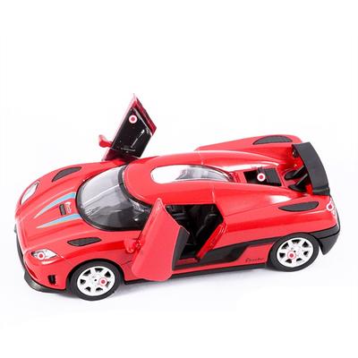 1/32 Koenigsegg CCR Alloy Sports Car Model Diecast Metal Toy SuperCar Model Simulation Sound and Light Collection Childrens Gift