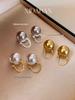 French High-End Australian South Sea Pearl Ear Cuffs: Luxury Women's Niche Design Socialite Earrings.