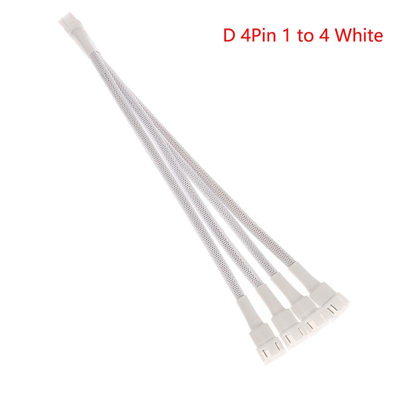 4 Pin 1 To 1/2/3/4 Motherboard CPU Fan Computer Case Fan Extension Adapter Cable PWM Female To 4 Pin Splitter Cable