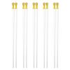 5 Pairs White Gold Chopsticks Set Healthy Korean Sushi Sticks Chopsticks Reusable Non-slip Chopsticks For Party Hotel Restaurant