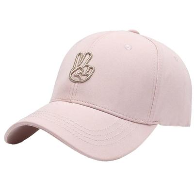 Baseball CA993 [White Fang] Hat, Cap, Logo, Peace, Brim, Cap, Stylish, Pop, Cool, Men's, Women's, (Pink)