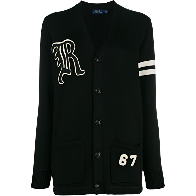 

Polo Ralph Lauren Letter Logo Appliqué Single-Breasted Long Sleeve Knit Sweater Women sweater 211762018-001 XS
