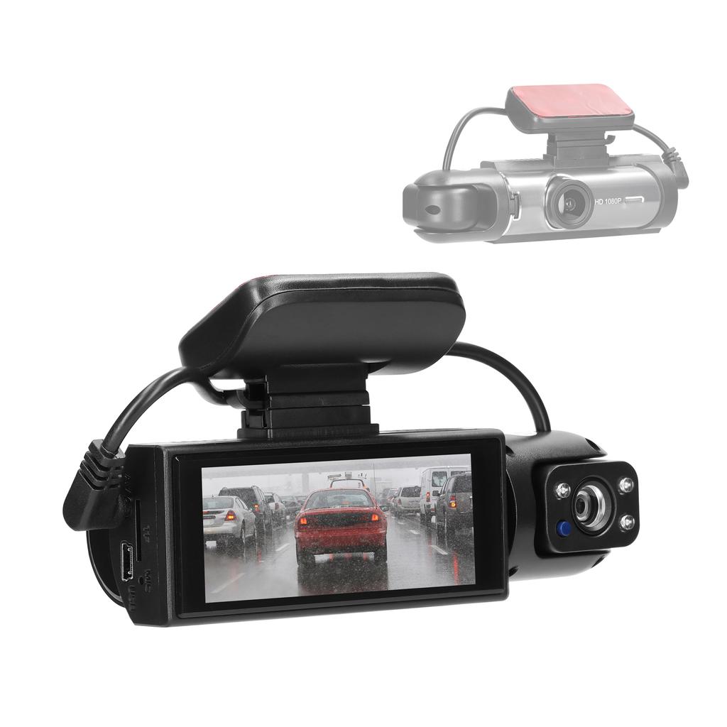 Mehrsprachiger Dual-Objektiv-Auto-Videorecorder, Auto-Dash-Cam, Auto-Kamera-Recorder, Nachtsicht-Bewegung