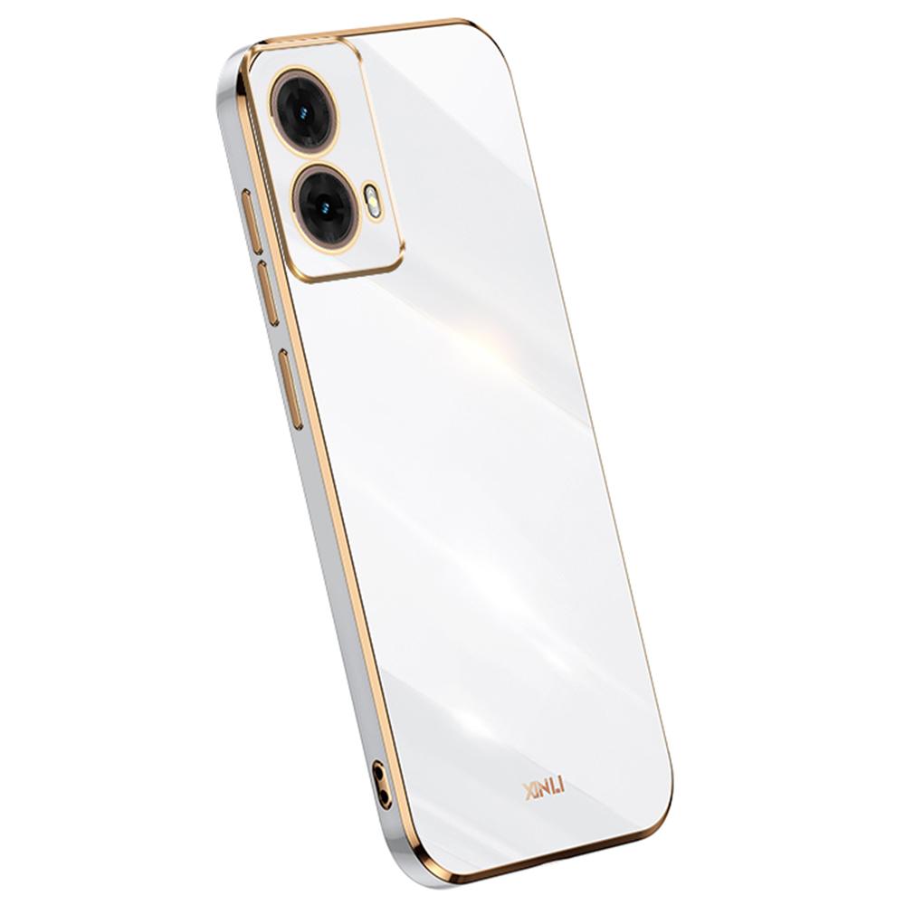 XINLI For Motorola Moto G85 5G Case TPU Phone Cover with Electroplating Frame
