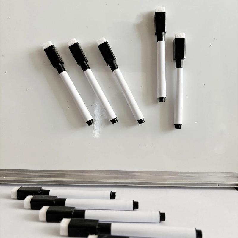 5/10Pcs Whiteboard Marker Pen with Eraser Low Odor Smooth Writing for Teacher Student School Office Supplies
