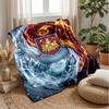 West Ham United Football Print Flannel Blanket, Soft Warm Lightweight Throw Blanket for Sofa Bed Camping