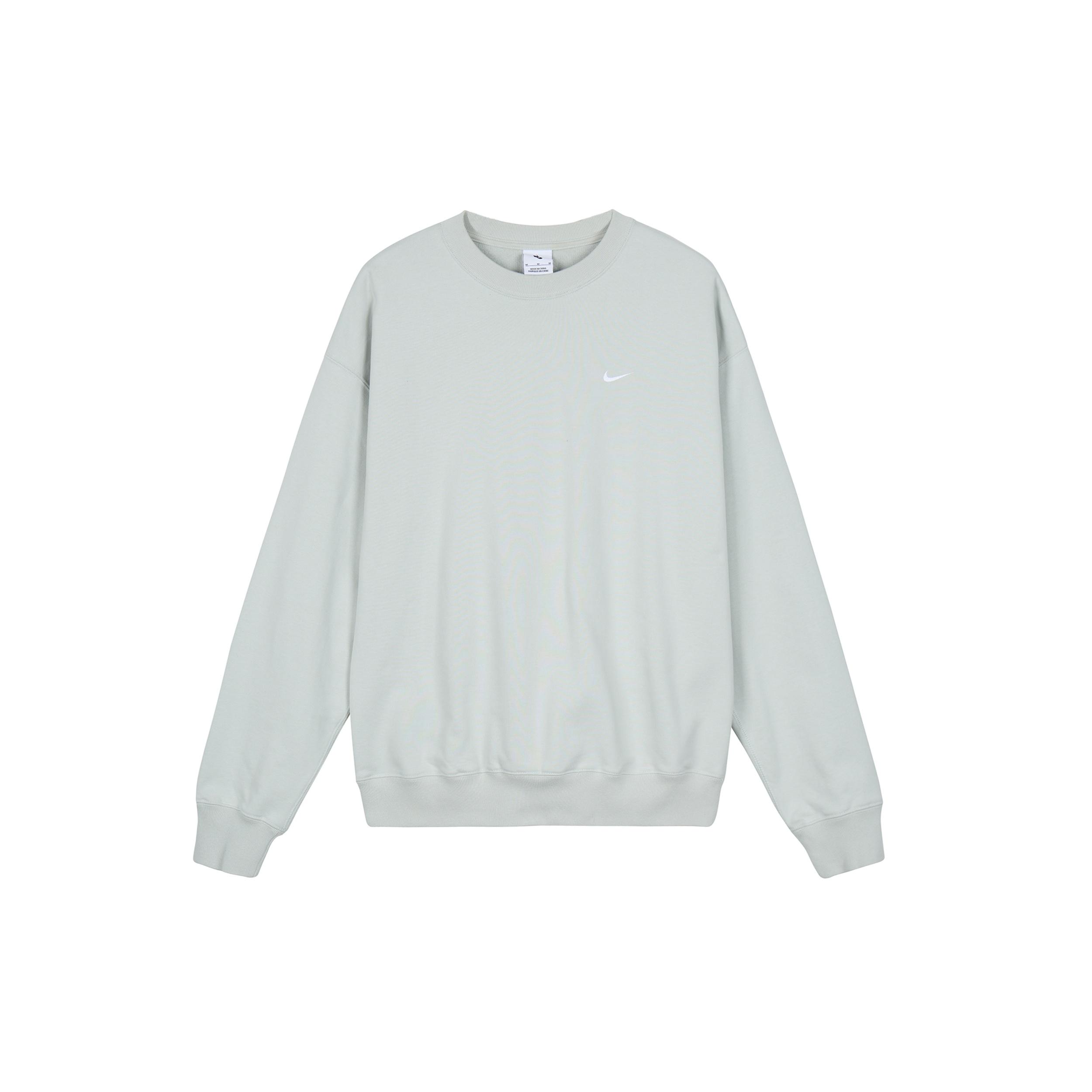 Nike Solo Swoosh Crew Sweatshirt Light Silver Men s DX0812-034 XL