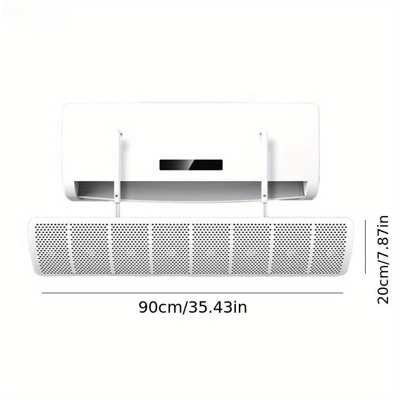 

Новый дефлектор воздуха для кондиционера, регулируемый, выдвижной, универсальный, устройство для защиты от прямого потока воздуха, 90*20 см белый