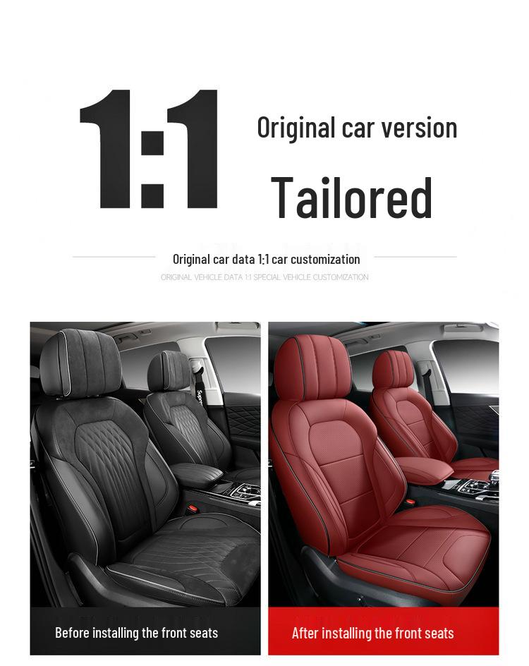 All-Season Full Leather Seat Cover for Hongqi HS5 - Custom Fit, Full Surround Design