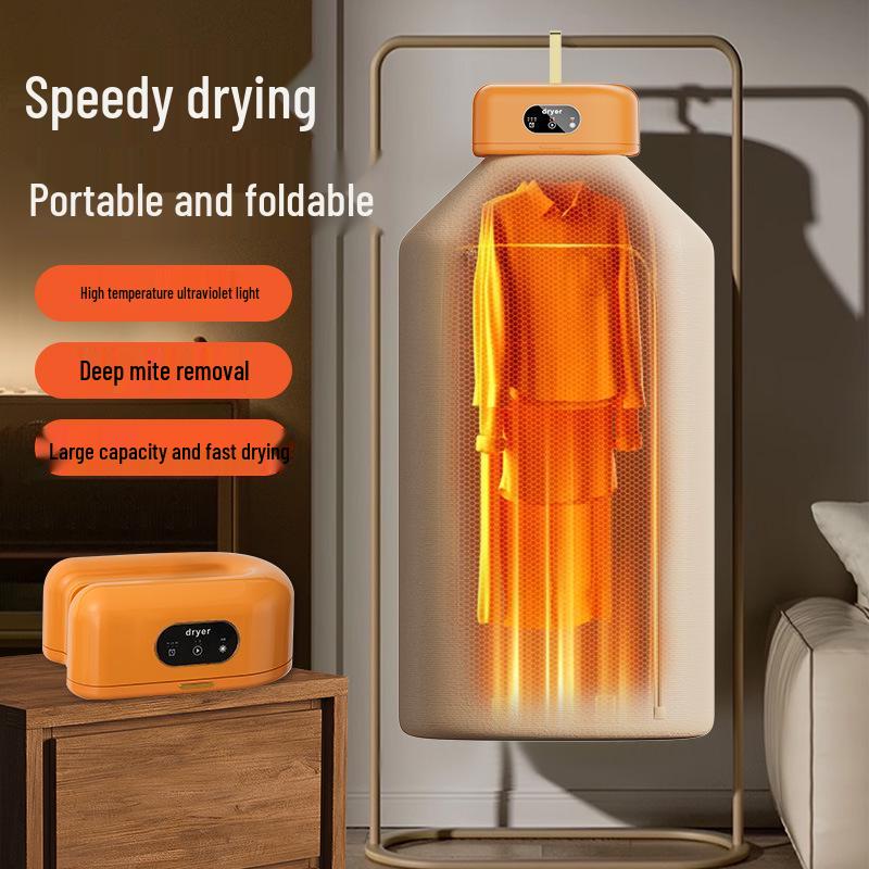 Portable High-Temp UV Clothes Dryer for Quick, Deep Mite Removal in Dorms