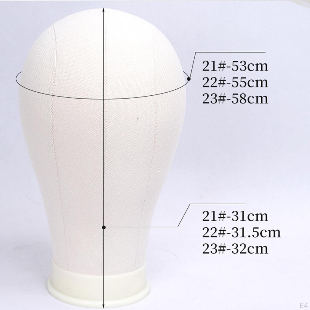 Mannequin Head Model Sturdy Accessory Versatile Canvas Lightweight White Wig for Styling Glasses