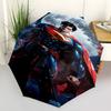 1pc Superman Full Moon Automatic Folding Umbrella - Compact 8-Rib Design, Durable Plastic & Iron1405L