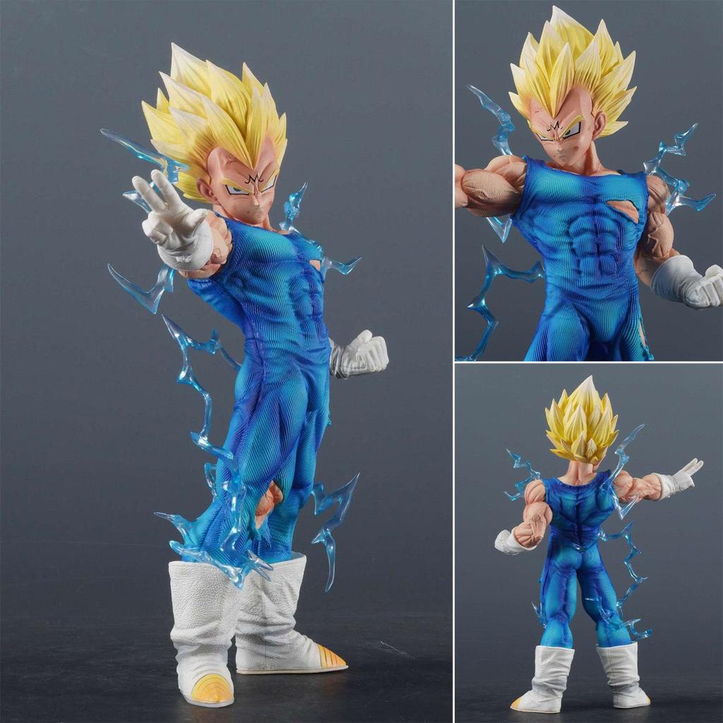 Dragon Ball JK Version Infinite Demon Vegeta Figure Super Saiyan GK Statue Anime Glowing Model Ornament