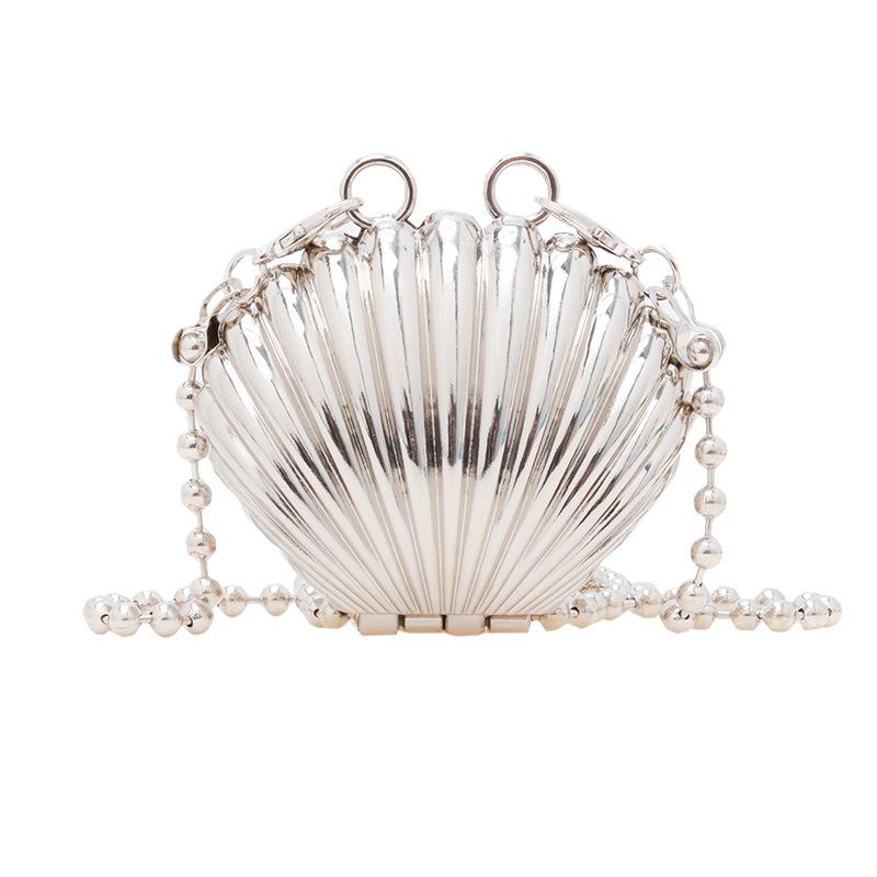 

Новые летние сумки-помады для женщин, модная жемчужная мини-сумка, сумка через плечо, высококачественная золотая сумка-ракушка, дизайнерская сумка на плечо 10 x 10 x 4cm