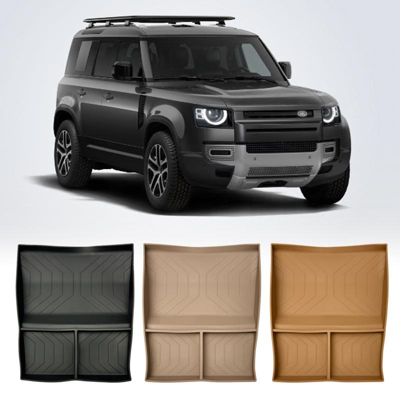 For Land Rover Defender 90 110 2025 Car Lower Storage Compartment in The Center Console Silicone Center Console Storage Box