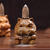 Waterfall Backflow Incenses Burners Wood Handmade Censers Incenses HolderAromatherapy Cow Hippo Ornament Home Decors