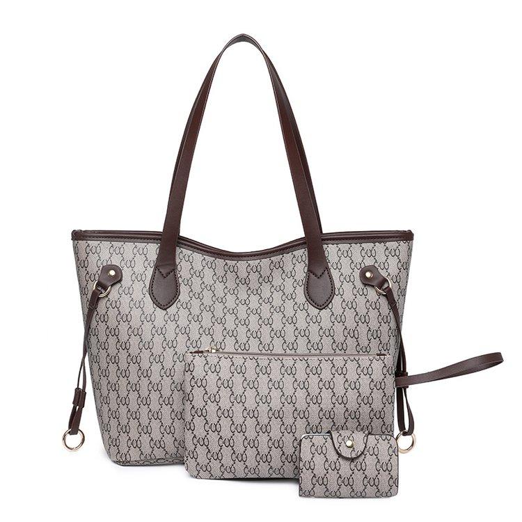 Большая сумка, новая женская сумка, большая вместительная сумка для покупок, женская большая сумка, ретро-сумка, роскошная сумка-мессенджер Senior Sense серый