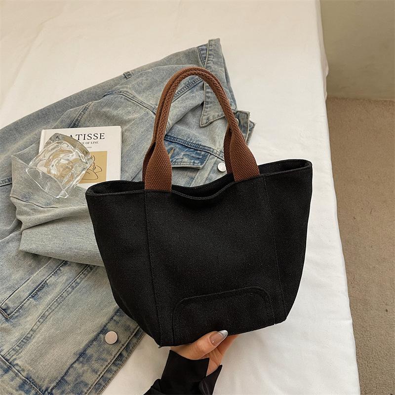 Simple Fashion Trend Versatile Daily Commute Outdoor Sports Travel Texture Lightweight Creative Large Capacity Canvas Bag