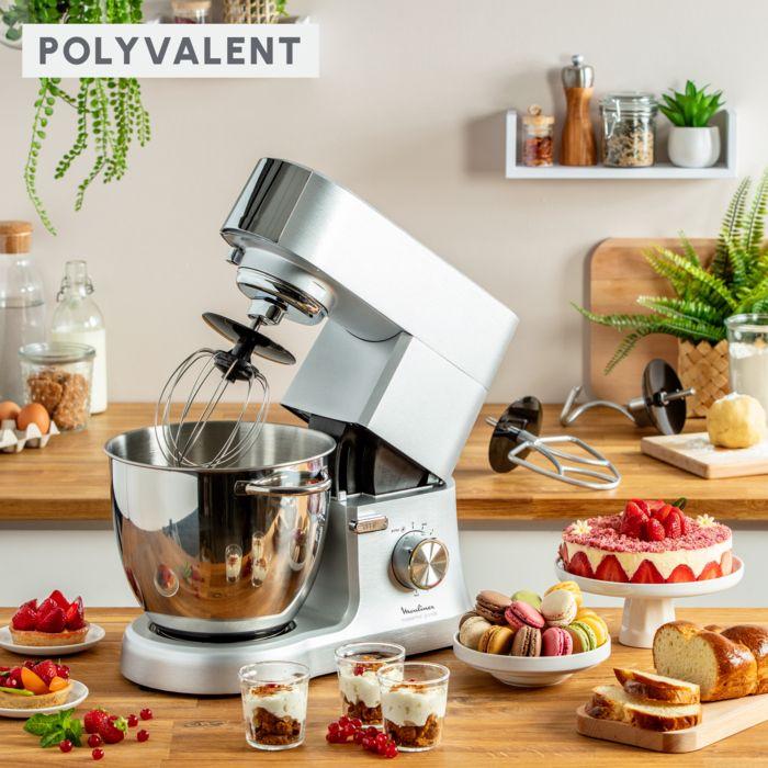 Moulinex Masterchef Grande, Robot Pâtissier, Bol 6,7L, 10 vitesses+Pulse,QA810D01