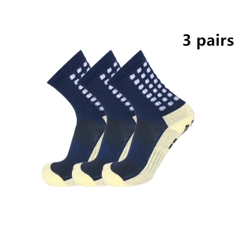 3 Pairs New Football Socks Non-slip Silicone Sole Professional Outdoor Sport Accessories Men Women Yoga  Soccer