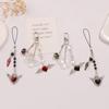 Trendy Phone Lanyard Angel Heart Keychain Pendant Durable Phone Strap Portable Phone Jewelry Suitable for Keys Phones