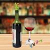 Creative Upside Down Man Design Silicones Bottle Stoppers And Glass Identifier For Wine Lovers And Parties