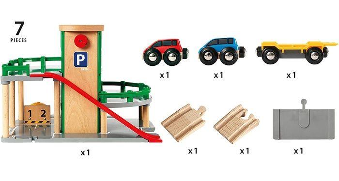 Garage Rail / Route BRIO World - Ravensburger - 3 Levels - Mixed from 3 Years