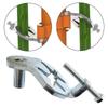 2pack Durability Metal T Post Hinges Pin Compatibility With Standard Fence Gate for Secure Hanging