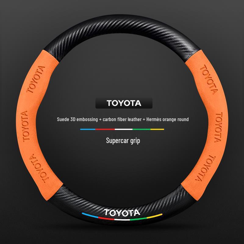 Echtes Leder Carbonfaser Wildleder Lenkradbezug für Toyota Avalon (Modelle 2021-2026) - Ultradünnes Design