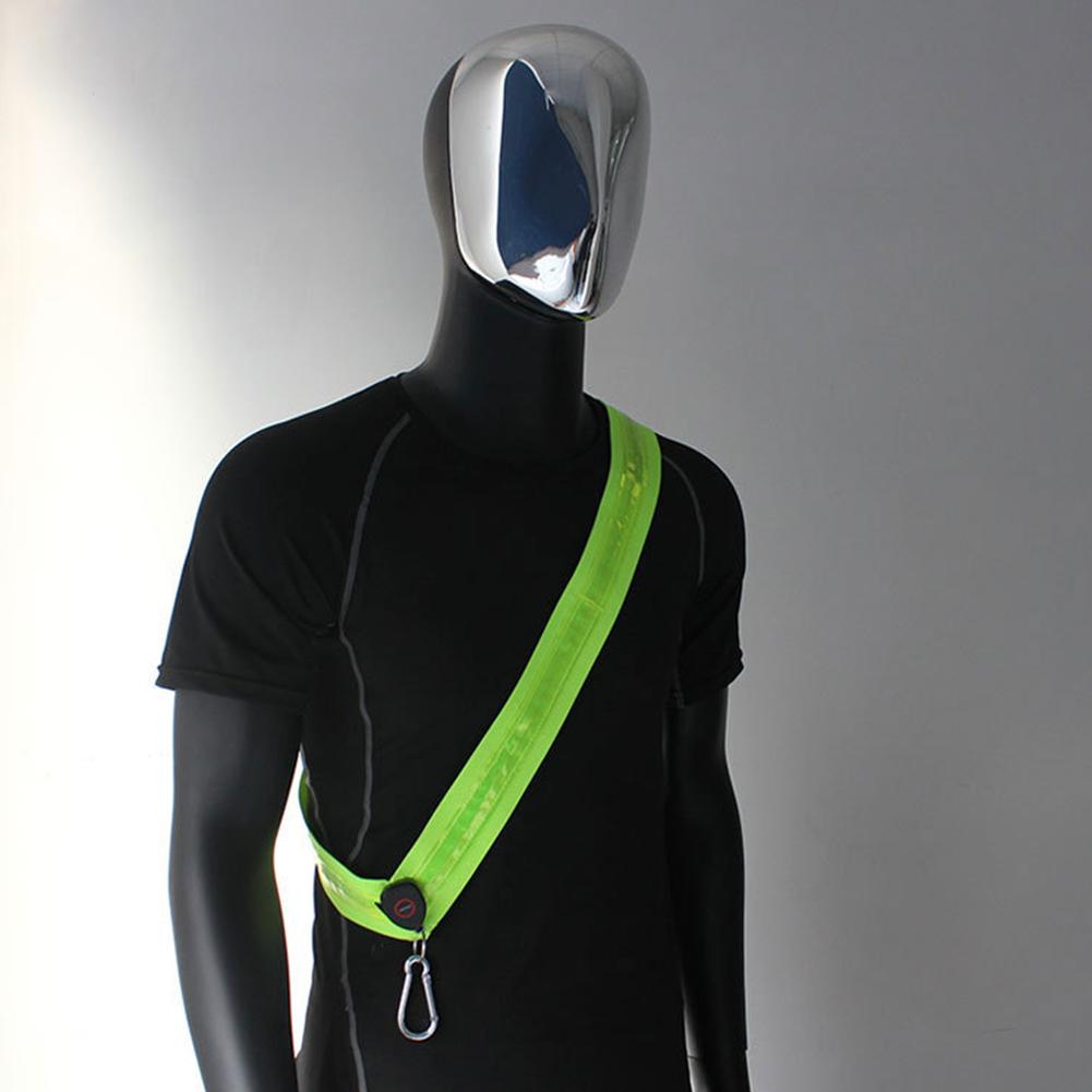 Reflective Straps CR2032 LED Shoulder Straps for Men Women Night Safety Outdoor Hiking Jogging Walking Light Gear