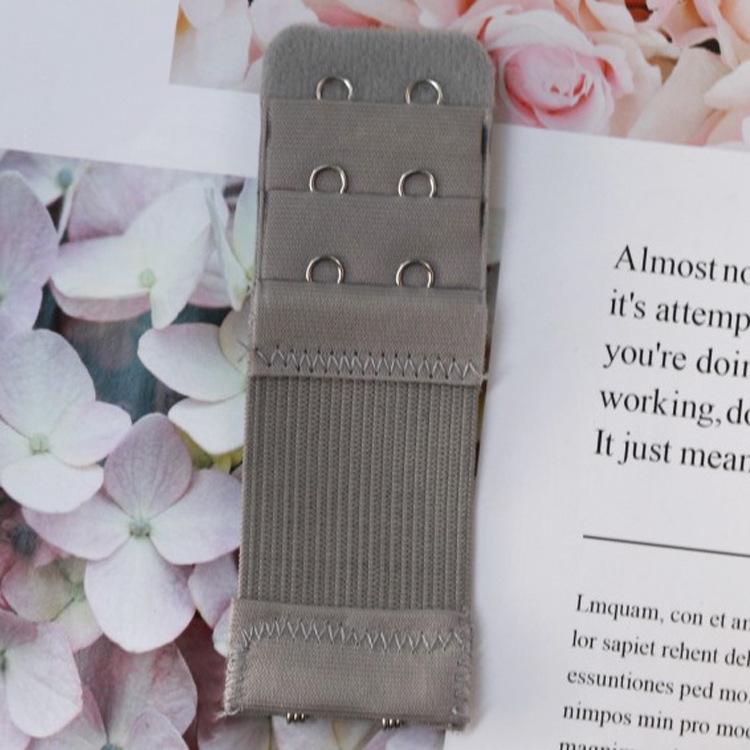 Extensie Sutiene cu Cârlig Dublu din Oțel Inoxidabil, Extensie Elastică cu Trei Rânduri.